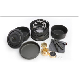 Alocs outdoor pot for 2-3 people Portable alcohol burner camping pots UD16063